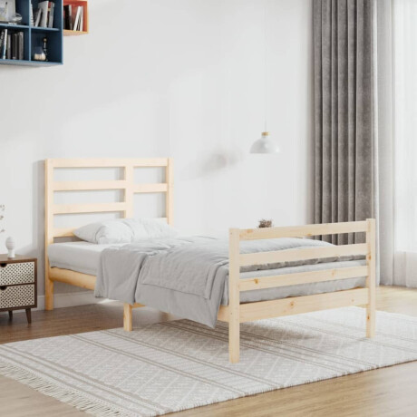 vidaXL Bedframe massief hout 100x200 cm