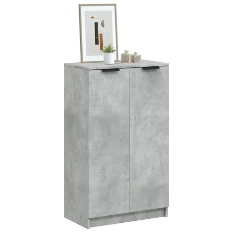 vidaXL Schoenenkast 59x35x100,5 cm bewerkt hout betongrijs
