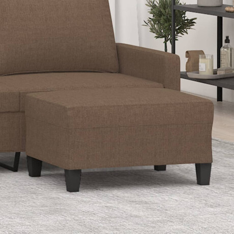 vidaXL Voetenbank 70x55x41 cm stof bruin