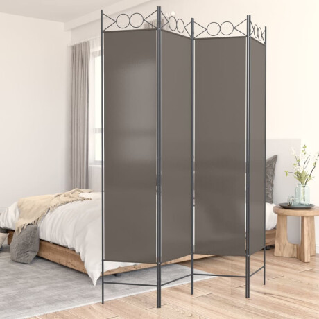 vidaXL Kamerscherm met 4 panelen 160x200 cm stof antracietkleurig