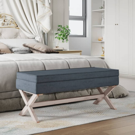 vidaXL Opbergkruk 110x45x49 cm fluweel donkergrijs