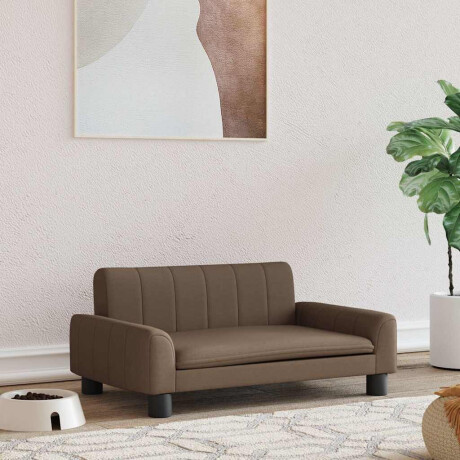 vidaXL Hondenmand 70x45x30 cm stof bruin