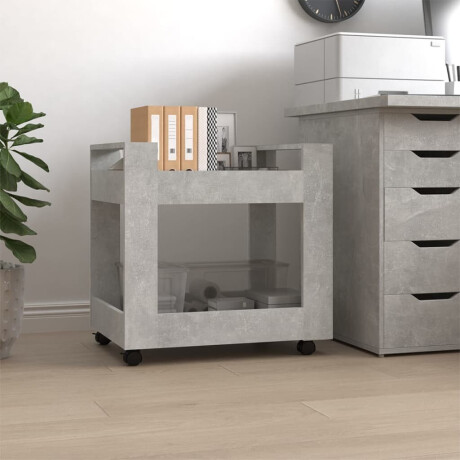 vidaXL Bureaukastje 60x45x60 cm bewerkt hout betongrijs