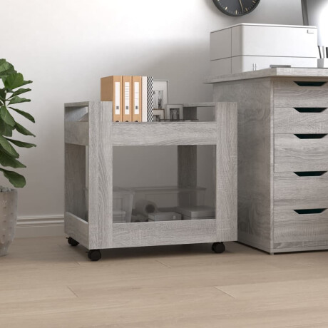 vidaXL Bureaukastje 60x45x60 cm bewerkt hout grijs sonoma eikenkleurig