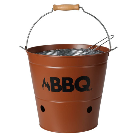 ProGarden Barbecue emmer BBQ 26 cm donkeroranje