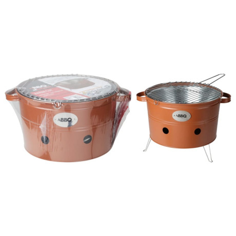 ProGarden Barbecue emmer met 2 handvatten 34,5 cm matoranje