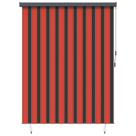vidaXL Rolgordijn Oranje en Bruin 200 x 250 cm Stof en Aluminium