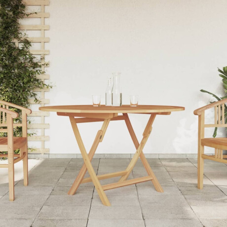 vidaXL Tuintafel inklapbaar Ø 110x75 cm massief teakhout