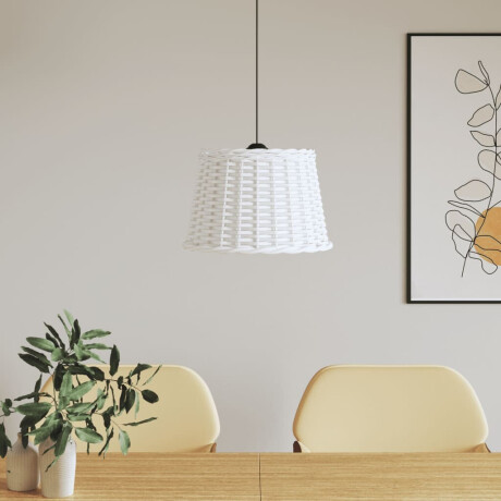 vidaXL Plafondlampenkap Ø40x26 cm wicker wit