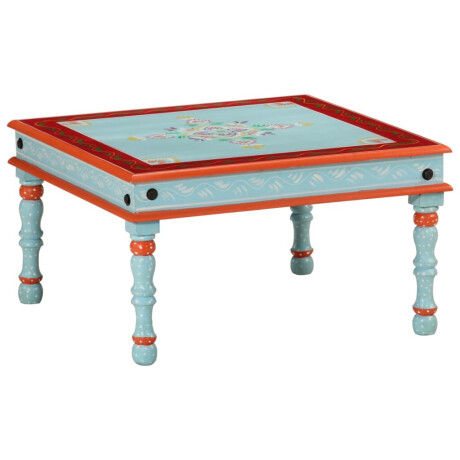 vidaXL Salontafel handbeschilderd massief mangohout blauw