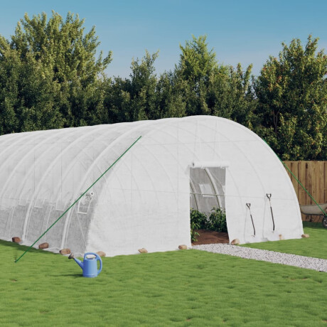 vidaXL Tuinkas met stalen frame 120 m² 20x6x2,85 m wit