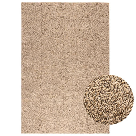 vidaXL Vloerkleed ZIZUR binnen en buiten 140x200 cm jute look