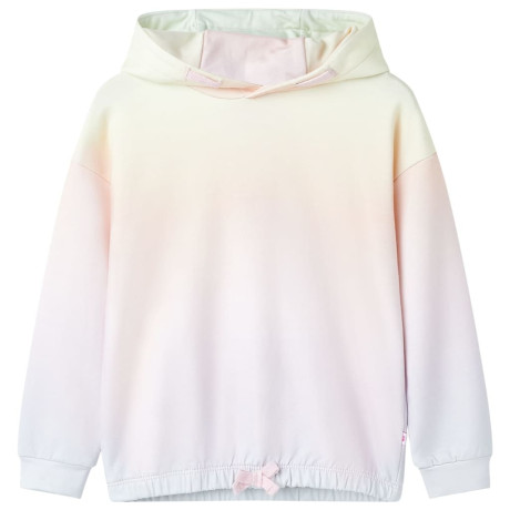 vidaXL Kindertrui met capuchon 140 sterrenwit