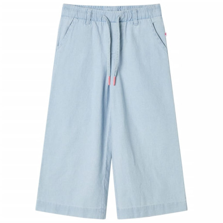 vidaXL Kinderbroek 104 zachtdenimblauw