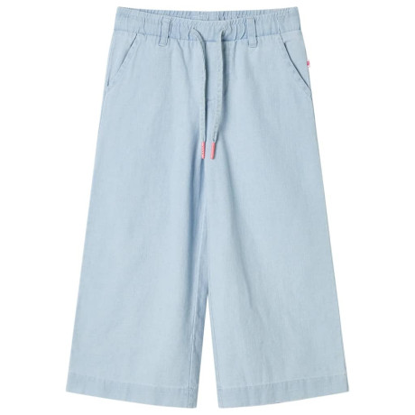 vidaXL Kinderbroek 140 zachtdenimblauw