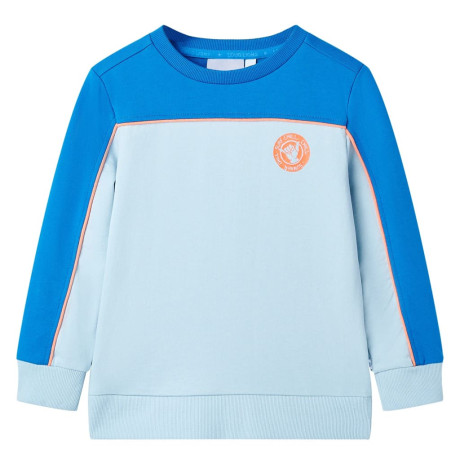 vidaXL Kindertrui 116 felblauw en lichtblauw
