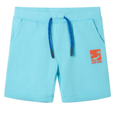 vidaXL Kindershorts met trekkoord 92 zeeblauw