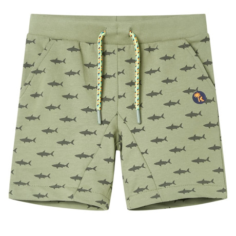 vidaXL Kindershorts met trekkoord 140 lichtkaki