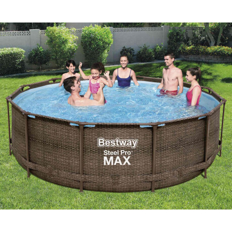 Bestway Steel Pro MAX Zwembadset Deluxe Series rond 366x100 cm