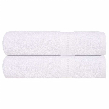 vidaXL Badhanddoeken 2 st 100x150 cm 360 g/m² 100% katoen wit