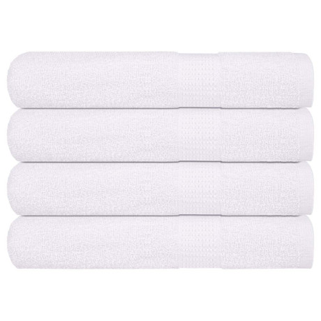 vidaXL Saunahanddoeken 4 st 80x200 cm 360 g/m² 100% katoen wit
