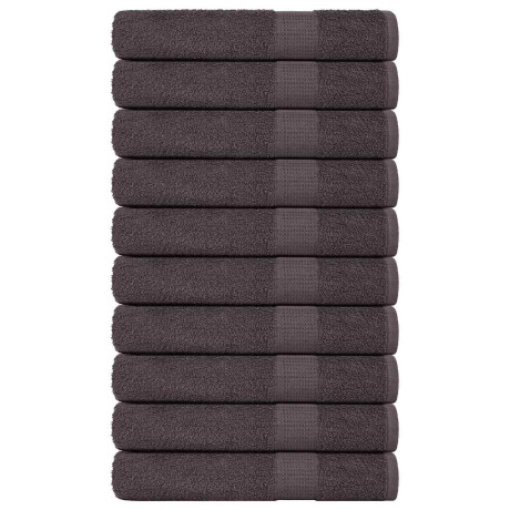 vidaXL Saunahanddoeken 10 st 80x200 cm 360 g/m² 100% katoen antraciet