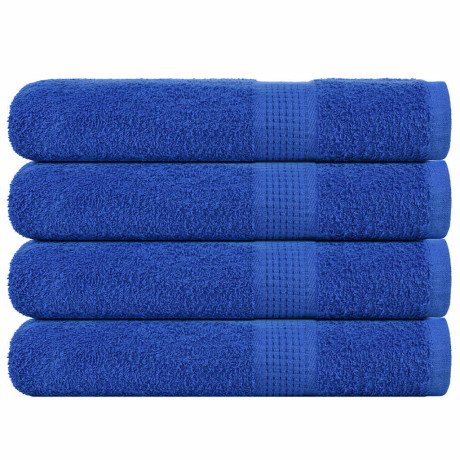 vidaXL Saunahanddoeken 4 st 80x200 cm 360 g/m² 100% katoen blauw