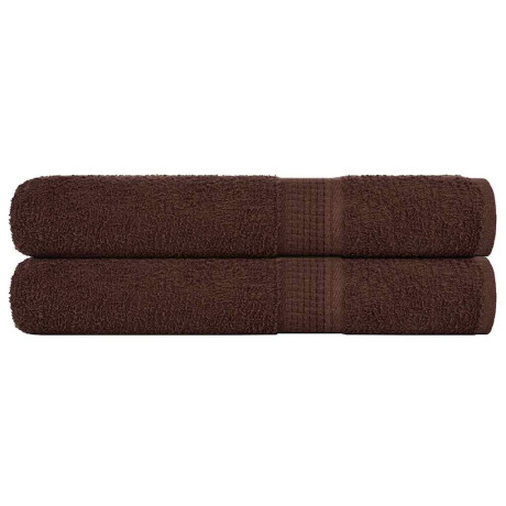 vidaXL Saunahanddoeken 2 st 80x200 cm 360 g/m² 100% katoen bruin