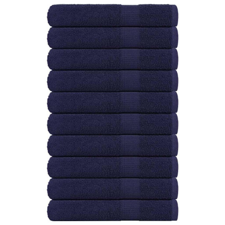 vidaXL Saunahanddoeken 10 st 80x200cm 360 g/m² 100% katoen marineblauw