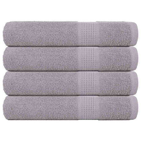 vidaXL Saunahanddoeken 4 st 80x200 cm 360 g/m² 100% katoen grijs