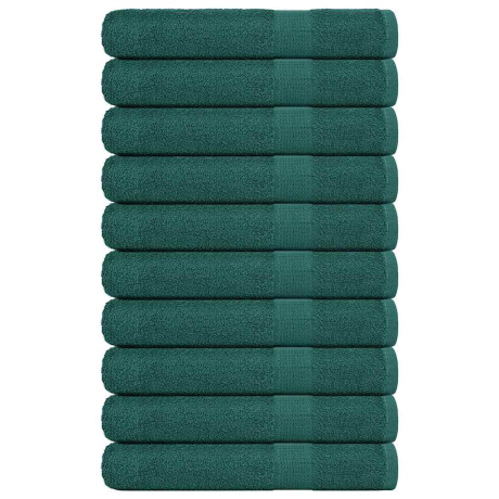 vidaXL Saunahanddoeken 10 st 80x200 cm 360 g/m² 100% katoen groen