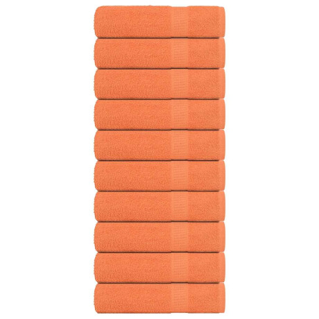 vidaXL Badhanddoeken 10 st 100x150 cm 360 g/m² 100% katoen oranje