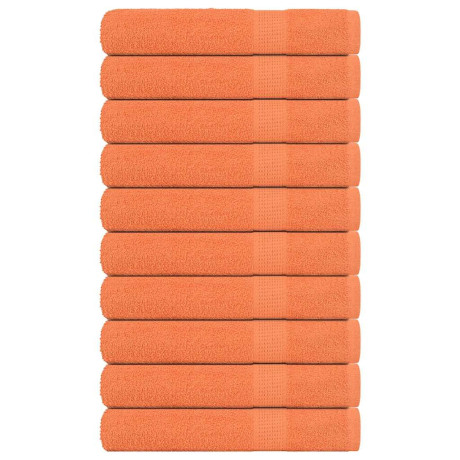 vidaXL Saunahanddoeken 10 st 80x200 cm 360 g/m² 100% katoen oranje