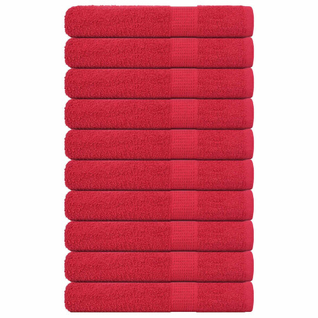 vidaXL Saunahanddoeken 10 st 80x200 cm 360 g/m² 100% katoen rood
