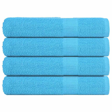 vidaXL Saunahanddoeken 4 st 80x200 cm 360 g/m² 100% katoen turquoise
