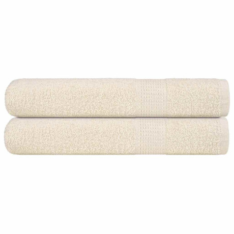 vidaXL Saunahanddoeken 2 st 80x200 cm 360 g/m² 100% katoen crème