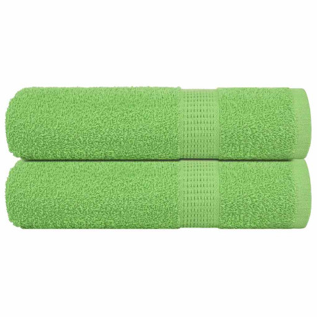 vidaXL Handdoeken 2 st 50x100 cm 360 g/m² 100% katoen appelgroen