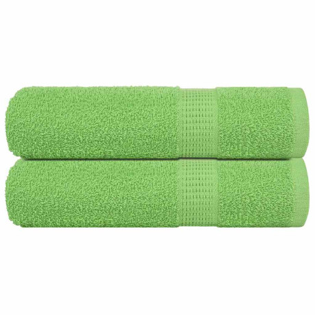 vidaXL Badhanddoeken 2 st 100x150 cm 360 g/m² 100% katoen appelgroen