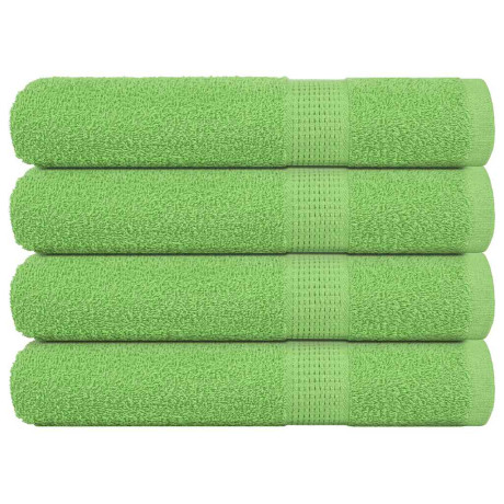 vidaXL Saunahanddoeken 4 st 80x200 cm 360 g/m² 100% katoen appelgroen