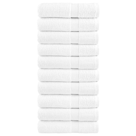 vidaXL Badhanddoeken SOLUND 10 st 600 g/m² 70x140 cm wit