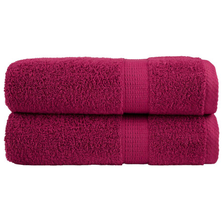 vidaXL Badhanddoeken SOLUND 2 st 600 g/m² 70x140 cm bordeauxrood