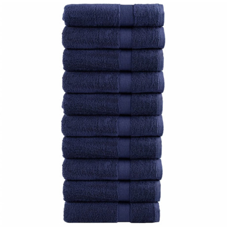vidaXL Handdoeken SOLUND 10 st 600 g/m² 50x100 cm marineblauw
