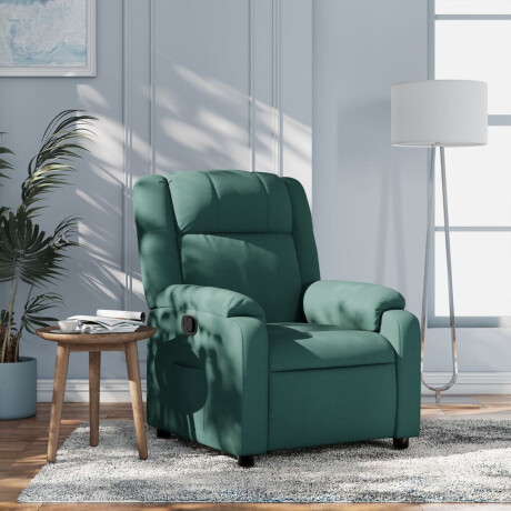 vidaXL Relaxfauteuil donkergroene stof