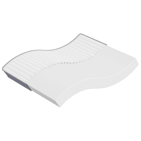 vidaXL Schuimmatras middelzacht 200x200 cm