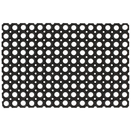 vidaXL Deurmat rechthoekig 60x80 cm rubber