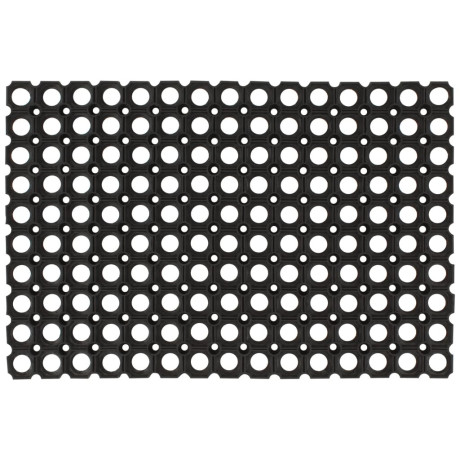 vidaXL Deurmat rechthoekig 60x80 cm rubber