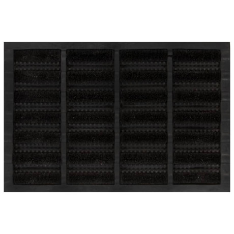 vidaXL Deurmat rechthoekig 40x60 cm rubber en kokosvezel