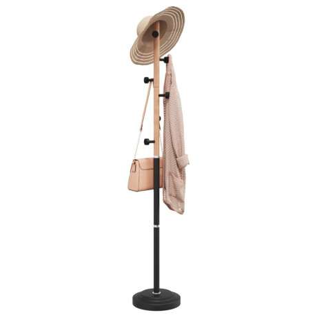 vidaXL Kapstok 177 cm gepoedercoat ijzer zwart