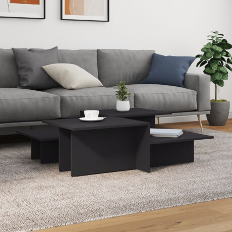 vidaXL Salontafels 2 st bewerkt hout grijs