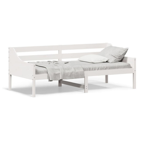 vidaXL Slaapbank zonder matras 80x200 cm massief grenenhout wit